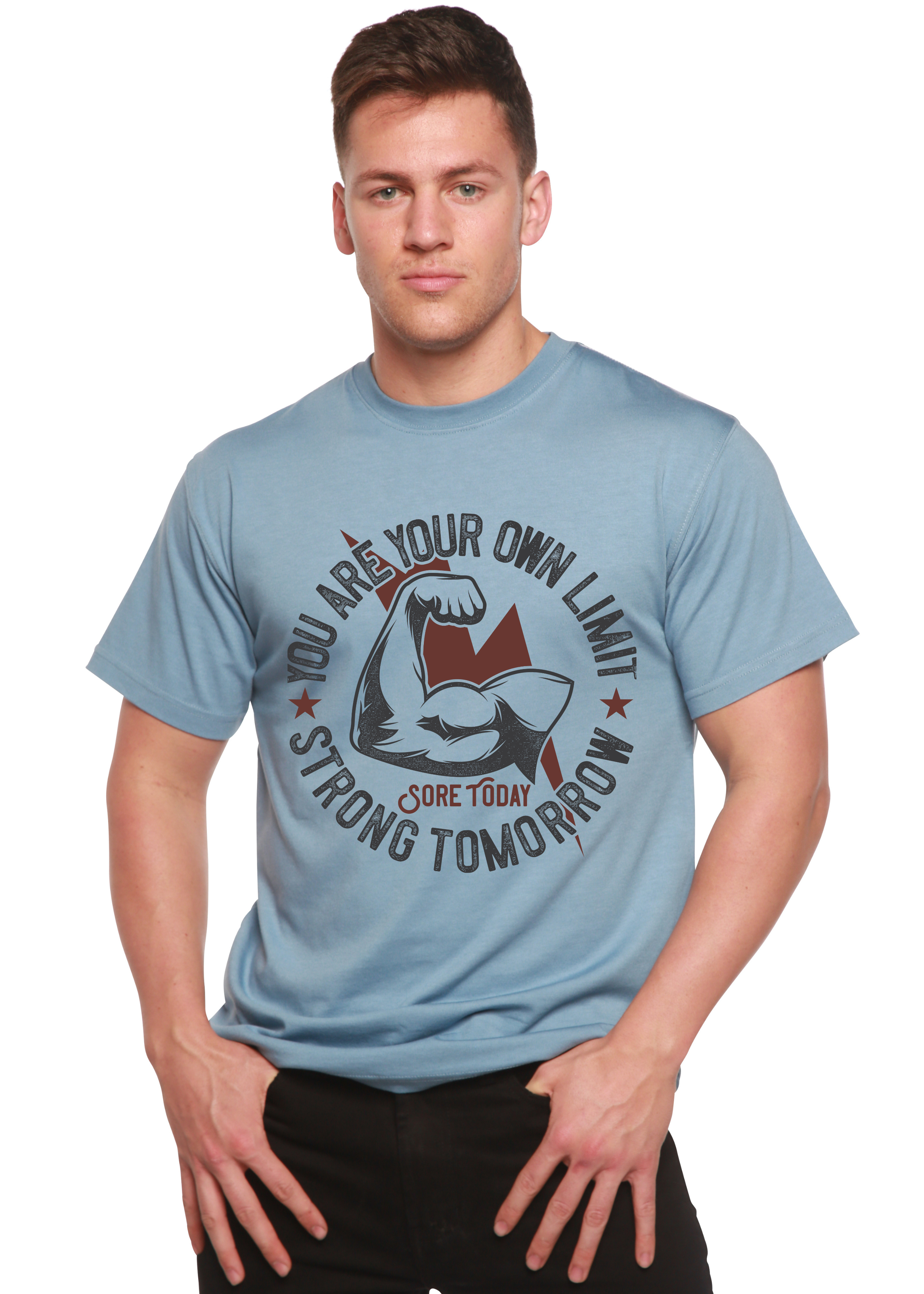 Strong Tomorrow Men's Bamboo Viscose/Organic Cotton Short Sleeve Graphic T-Shirt